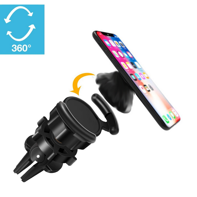 Air Vent Mount Phone Holder with Adjustable Switch Lock for Popsocket